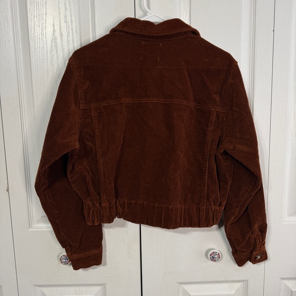 TGLA rust brown corduroy cropped jacket size small - Picture 7 of 7